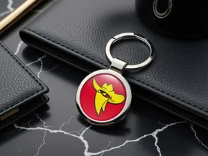 Alloy Metal Keychain Custom Minimal Design